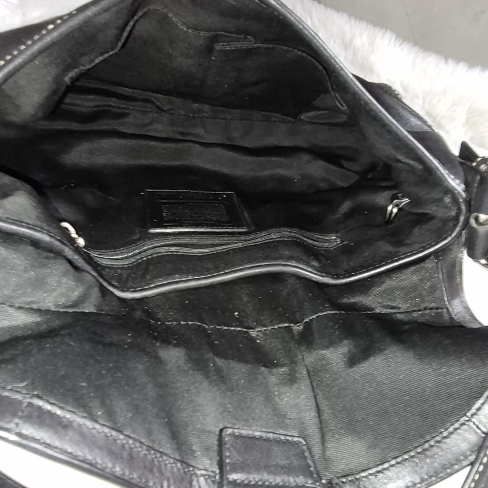 Coach Y2K Soho Black Leather Shoulder Bag - Picture 10 of 13